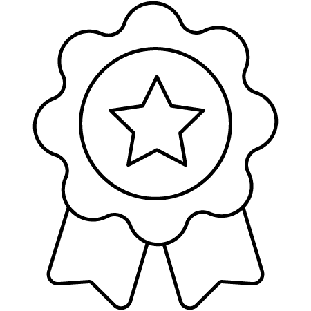Icon representing high-quality materials used in construction