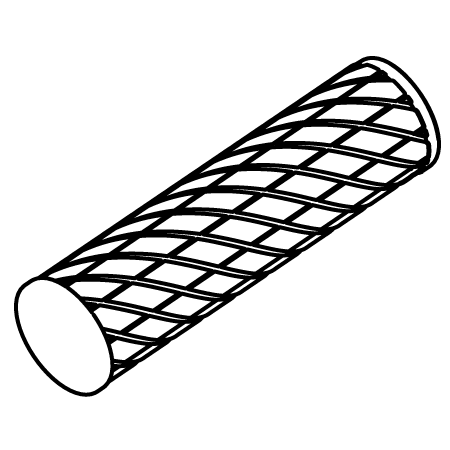 Icon showing soft non-slip rubber handle for secure grip