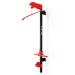 Complete cable pull tower for wall mounting with upper and lower pull mechanism, red-black