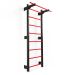 Metal fitness wall bars with pull-up bar, full view