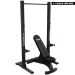 Black Line Pro squat rack with adjustable weight bench for professional home gym strength training
