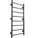 Heavy-duty black steel wall bars with 8 rungs for home gym strength training and mobility exercises