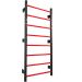 Wall Bars with 8 red steel rungs, wall-mounted ladder for strength and mobility training