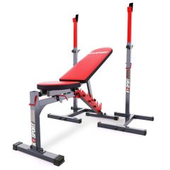 Barbell Stands With Weight Bench
