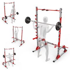 Half Rack With Pull Up Bar Exercises