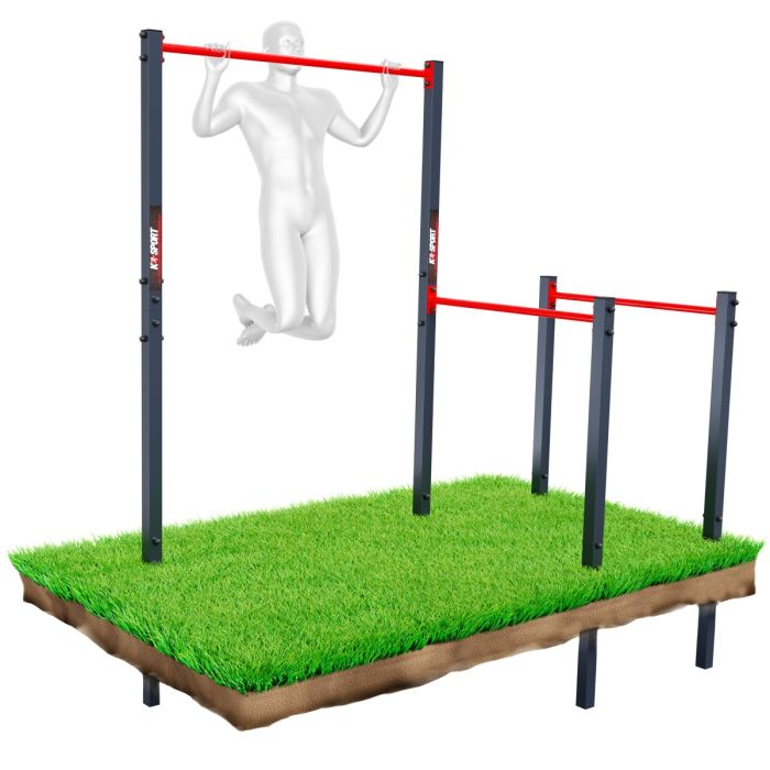 Outdoor Pull Up Bar Dip Station KSport UK