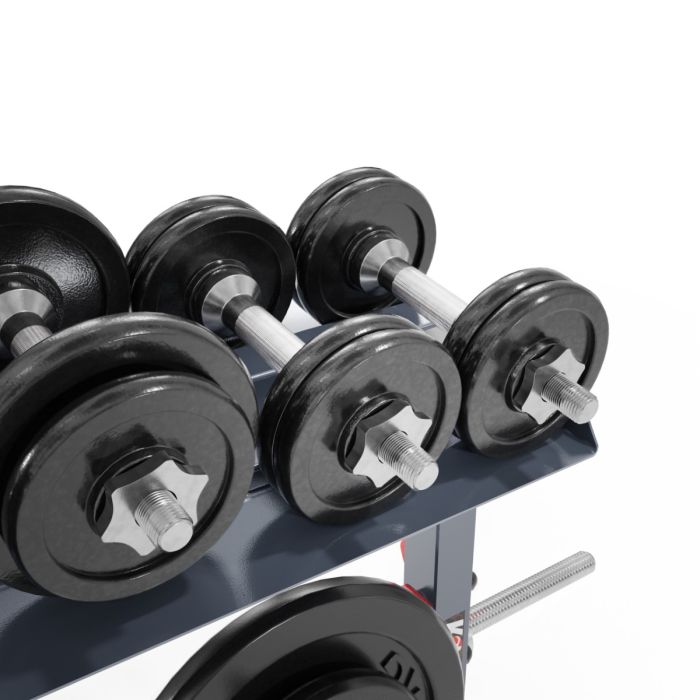 Barbell and weight storage outlet