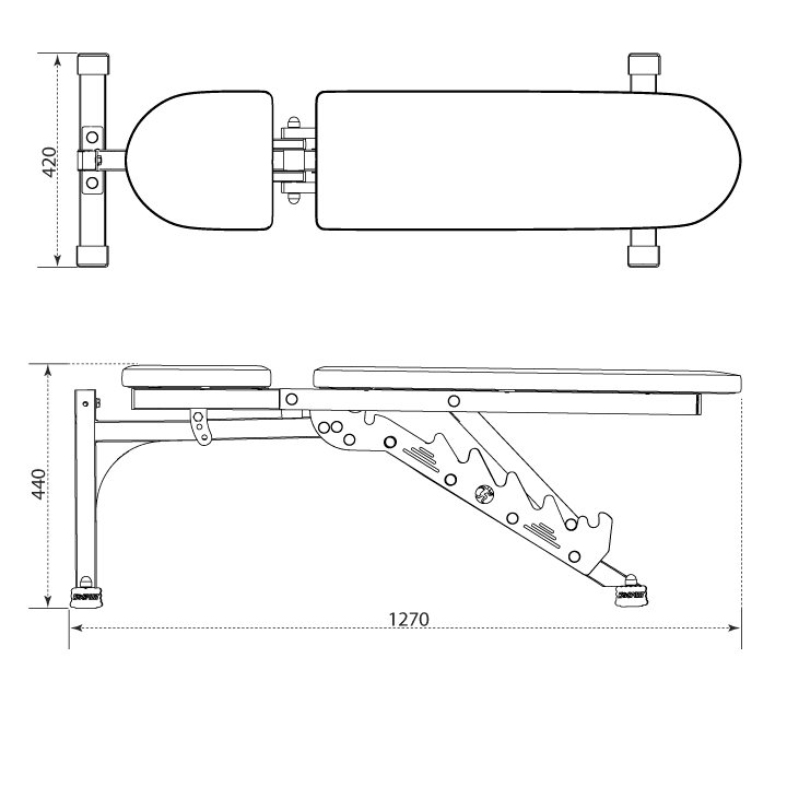 Technical Specifications - Adjustable Weight Bench