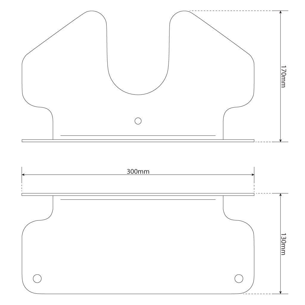 Technical Specifications - Footplate from Checker Plate for Lat Pull Down and Bench