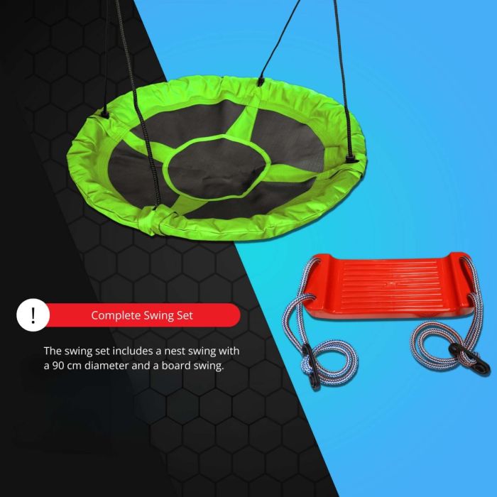 K-Sport kids swing with two classic swings on grass