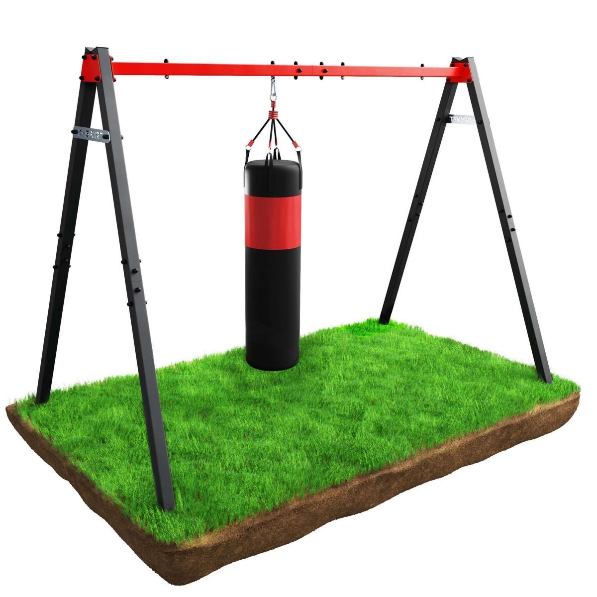 Robust kids swing with green nest swing on lawn