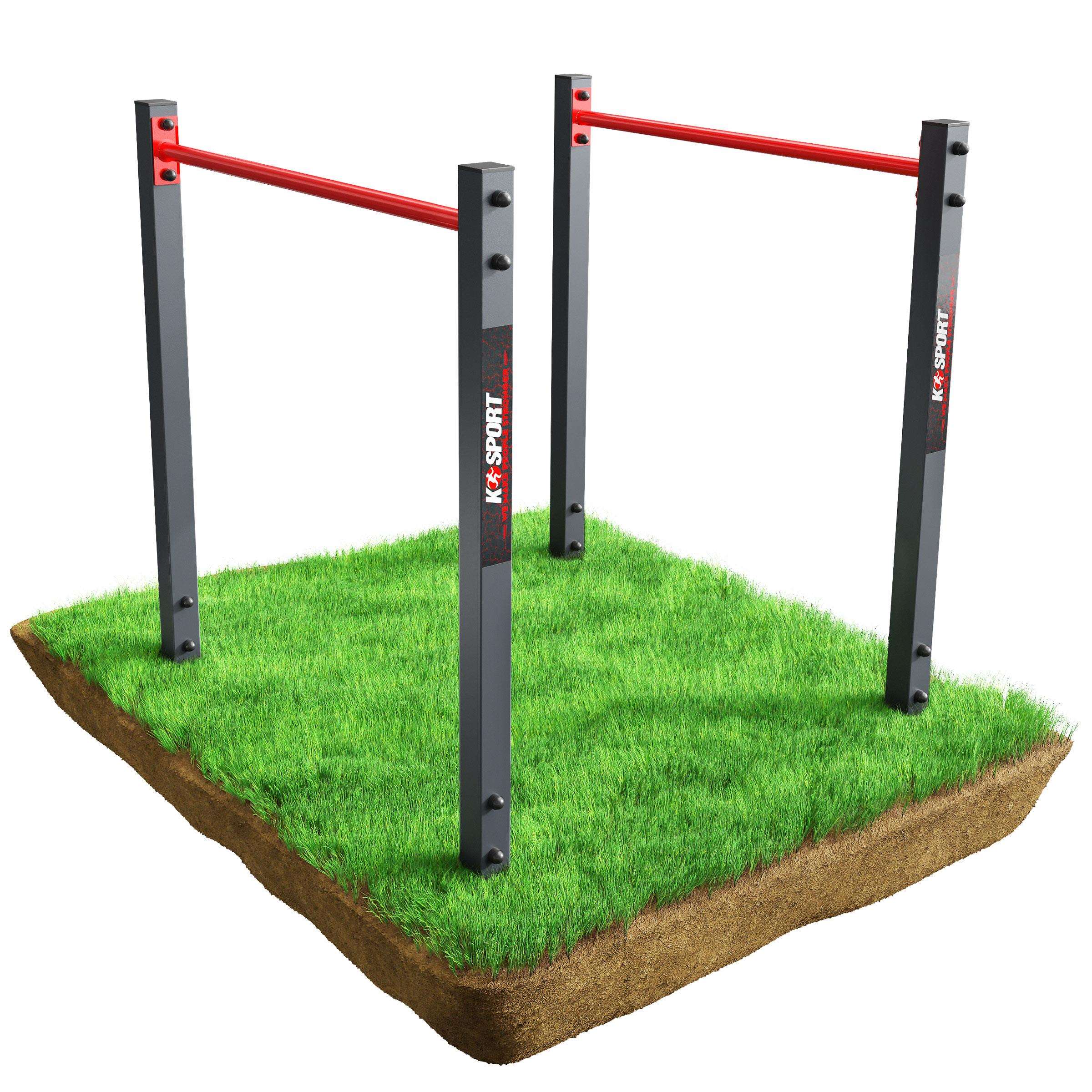 K-Sport parallel bars on grass
