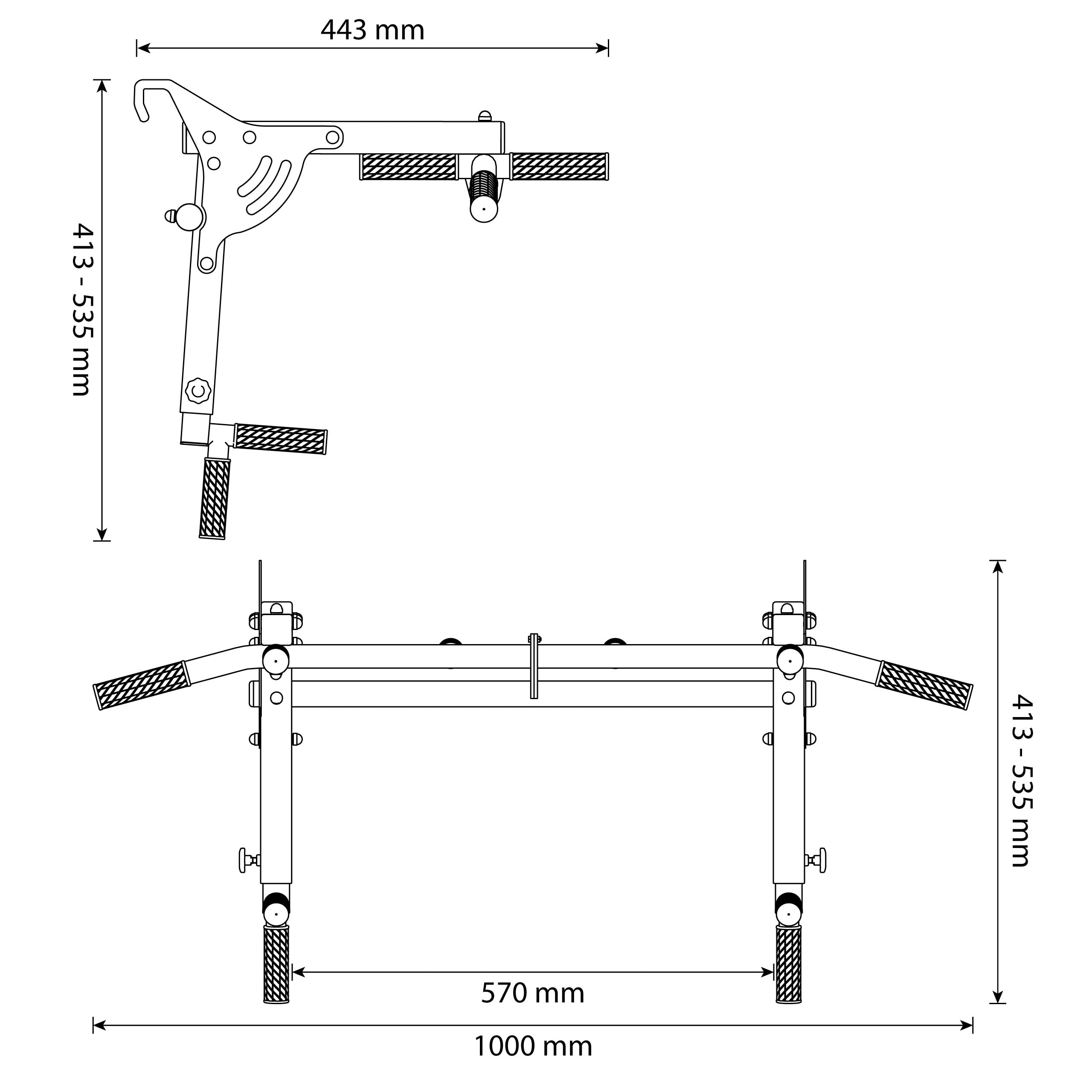 Technical Details - Pull Up Bar For Metal Swedish Ladder