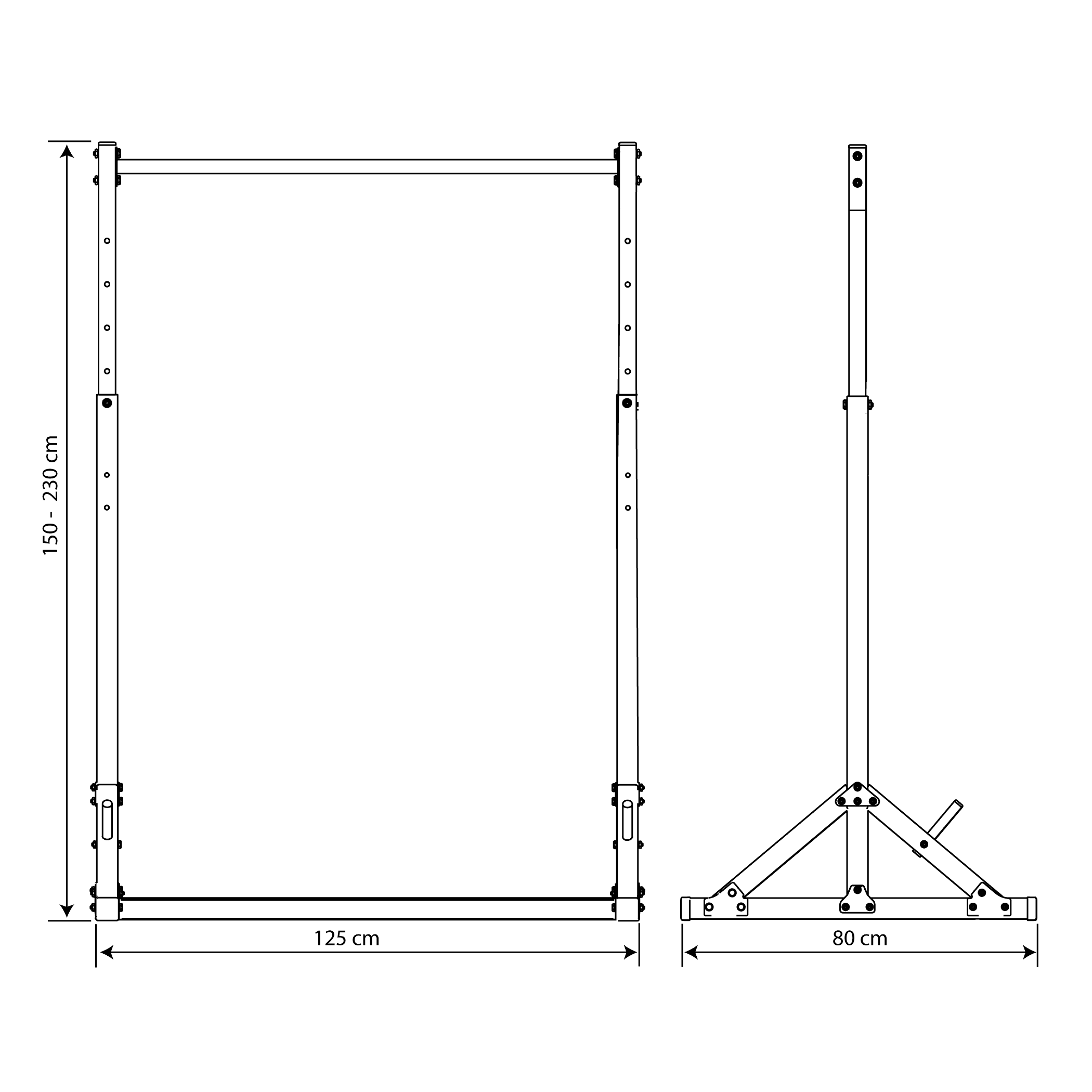 Stand Alone Portable Pull Up Bar K Sport UK