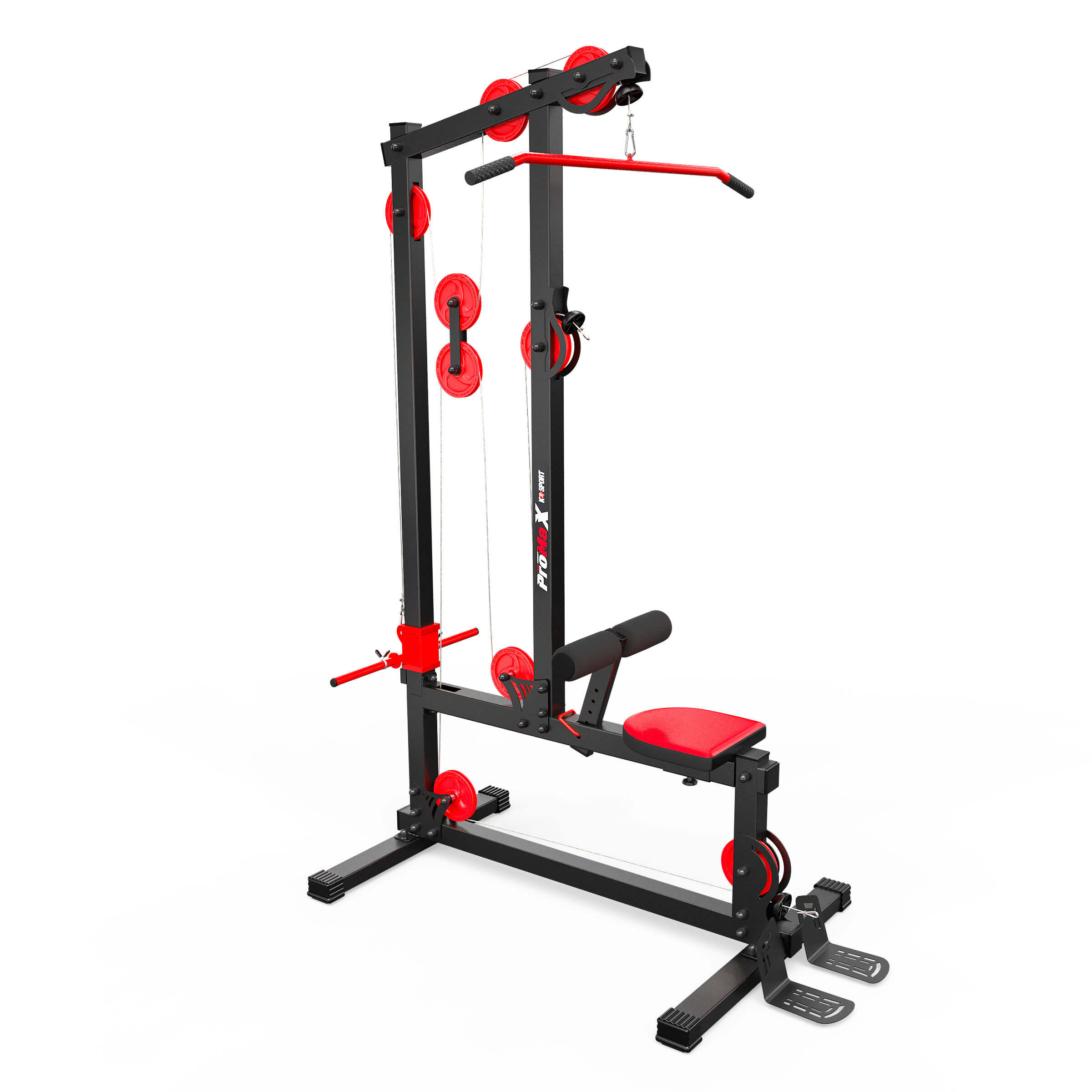 Stationary Lat Pulldown Machine by K-Sport, side view
