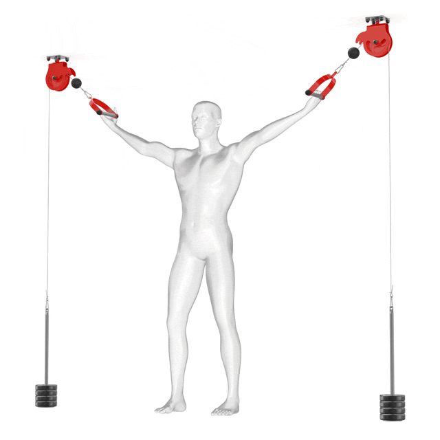 Cable machine for low ceiling clearance
