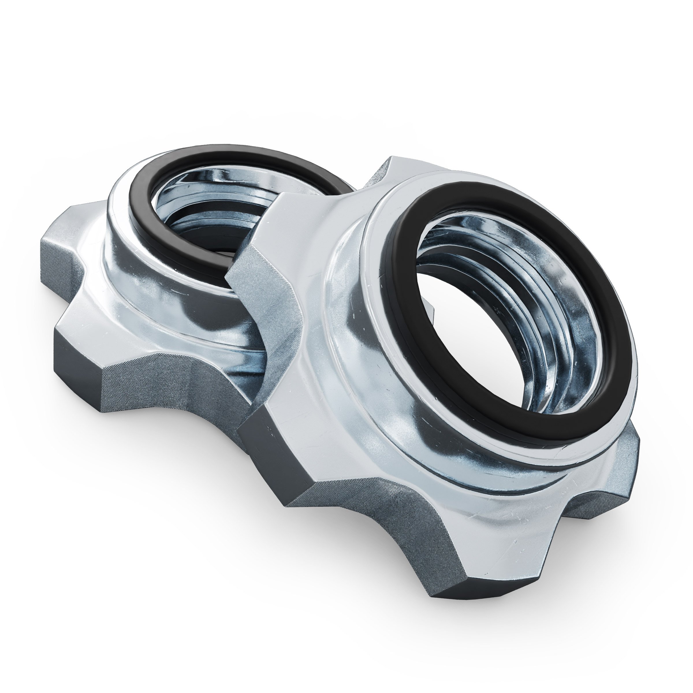 Dumbbell bar star locks