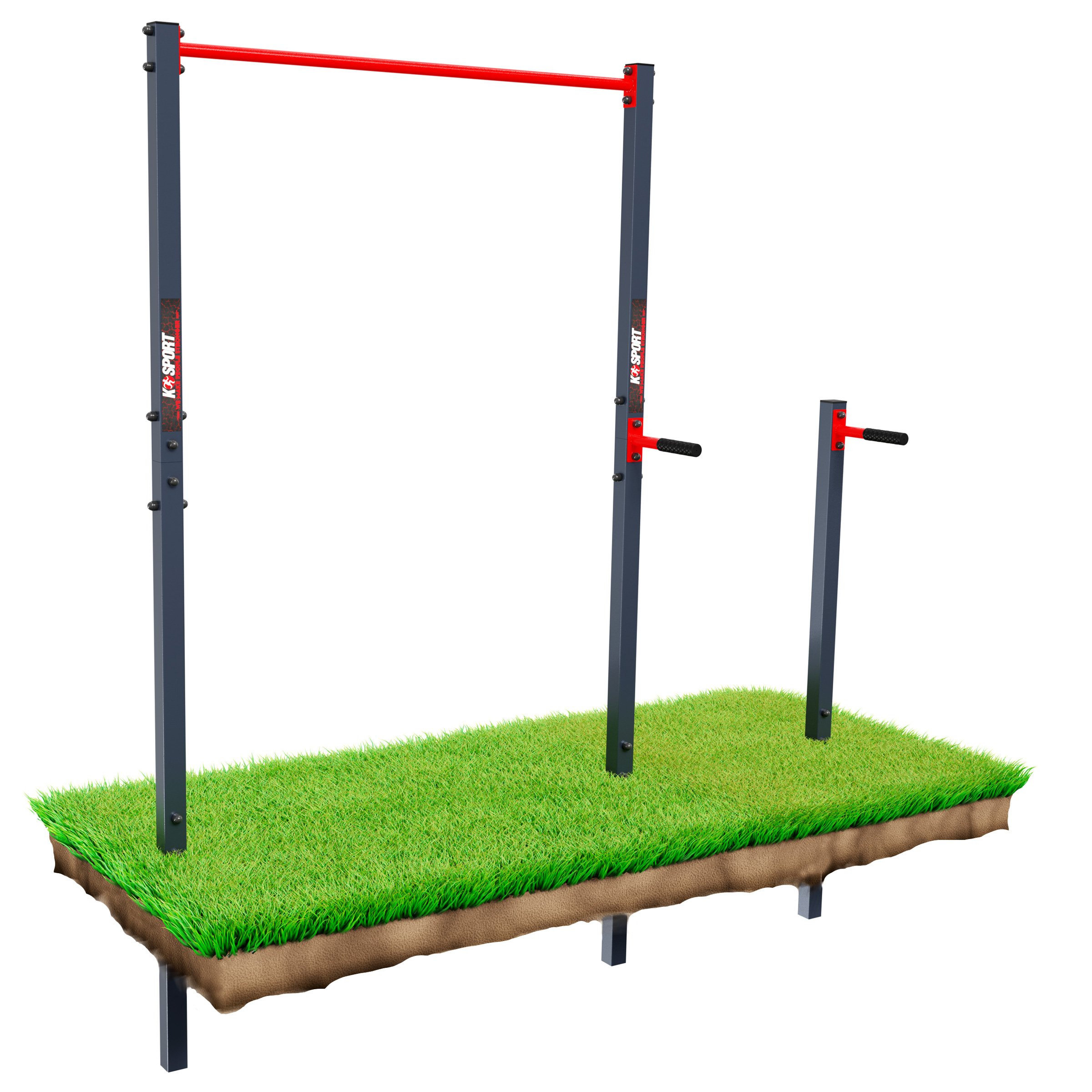 Outdoor Chin Up Bar With Dip Handles KSport UK