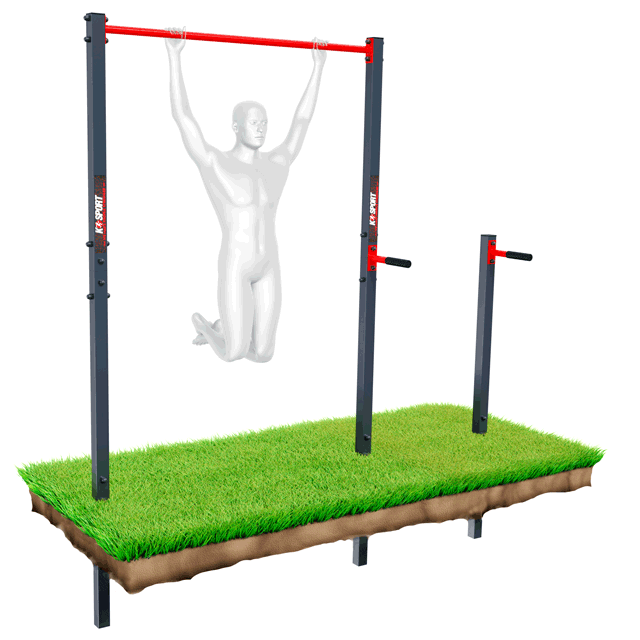 Outdoor Chin Up Bar With Dip Handles KSport UK