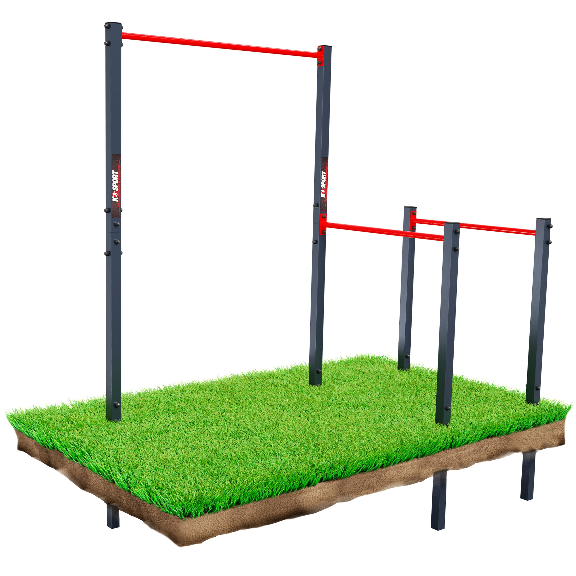 Outdoor pullup and dip bar best sale