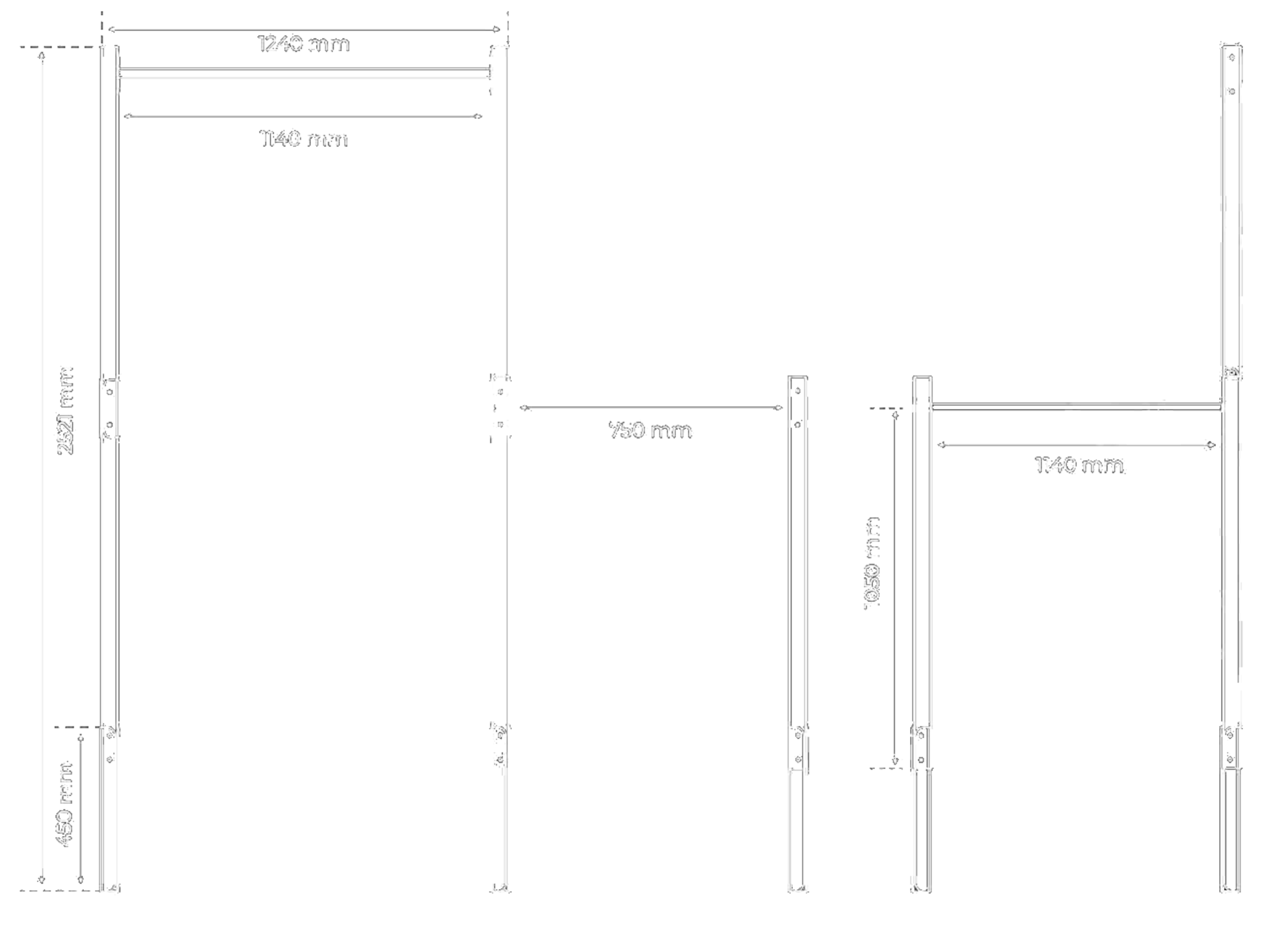 Technical Data - Outdoor Pull Up Bar Dip Station