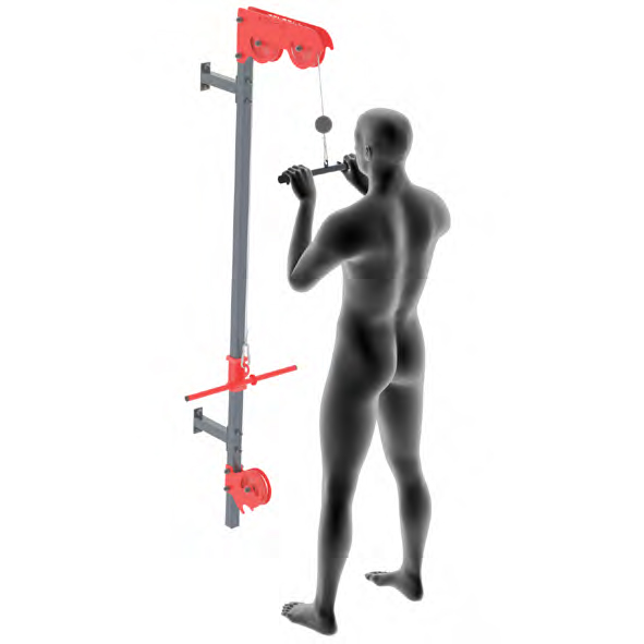 Dummy at Cable Machine - Classic Tricep Press