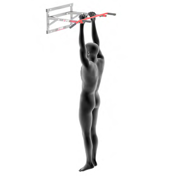 Dummy on Pull-Up Bar - Pull-Ups in Hammer Grip