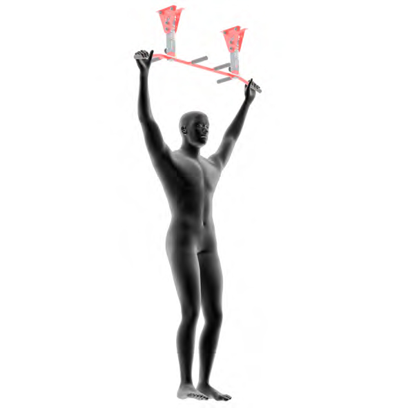 Dummy on Pull-Up Bar - Pull-Ups with Overhand Grip