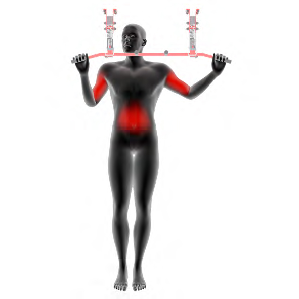 Dummy on Pull-Up Bar - Pull-Ups with Overhand Grip