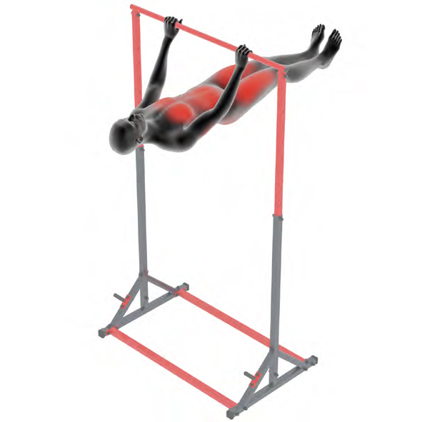 Dummy on Bar - Front Lever