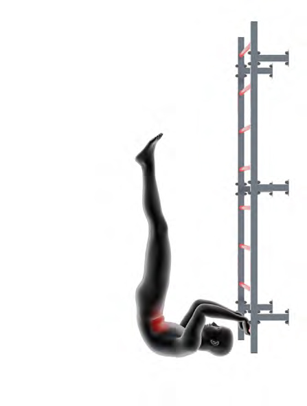 Dummy on Pull-Up Bar - Dragon Flag