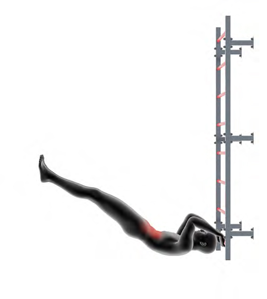 Dummy on Pull-Up Bar - Dragon Flag